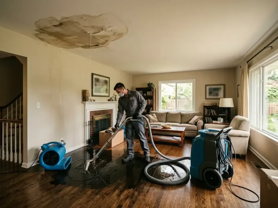 attic-pipe-burst-ceiling-drip-008 — frequently asked questions, Water Damage Restoration & Carpet Care in Arlington Heights,…